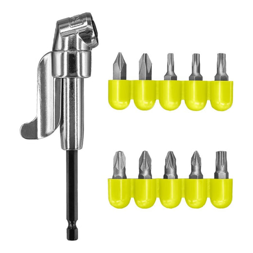 RYOBİ RAKRAD11 Köşe Vidalama Adaptörü + 10 Parça Aksesuarlı