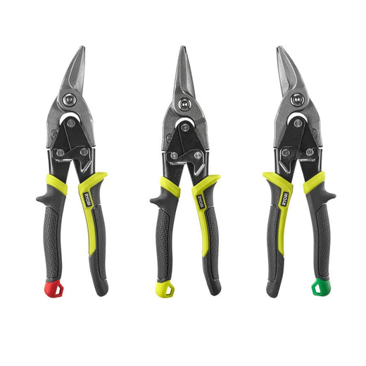 RYOBİ RHAS3PC Kaportacı Makası Seti 3 Parça (Sağ,Sol,Düz 255Mm) (5132006054)