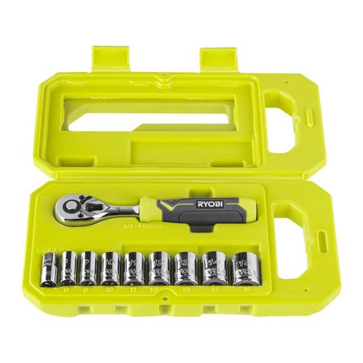 RYOBİ RHRS10PC Cırcırlı Lokma Seti 1/4 10 Parça