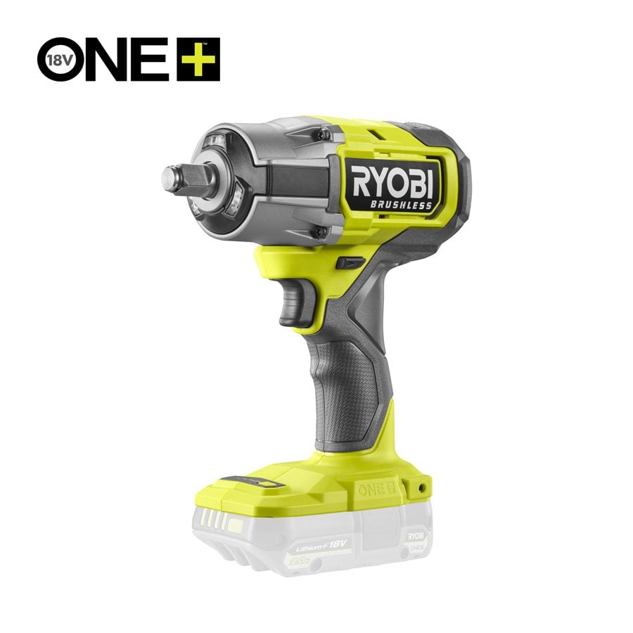 RYOBİ RIW18BL-0 Kömürsüz Motor 1/2 Somun SIkma Makinesi (Akü Dahil Değildir.)