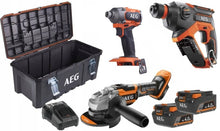 AEG BSS 18C3B3 + BBH18C + BEWS 18-125BL + L1840S AKÜ 4.0 AH + AL18G Şarj Cihazı