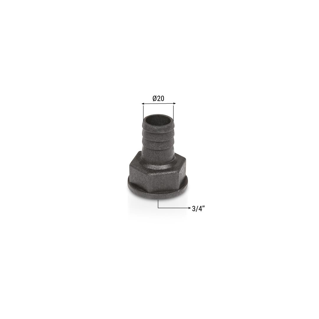 Melasty Ø20 mm Hortum Rekoru (Plastik) 3/4''