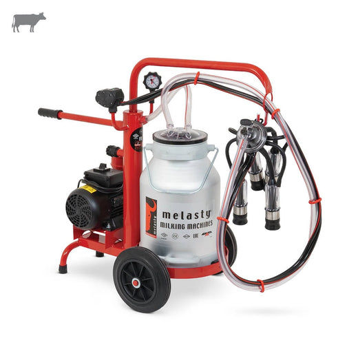 Melasty Ecomini Tekli İnek Süt Sağma Makinesi (Alüminyum Güğüm-Kauçuk) (Kuru)