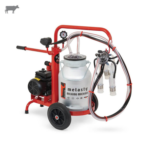 Melasty Ecomini Tekli İnek Süt Sağma Makinesi (Alüminyum Güğüm-Silikon) (Yağlı)