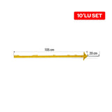Puhu Plastik Direk (125 cm) (10 lu Takım)