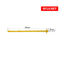 Puhu Plastik Direk (125 cm) (10 lu Takım)