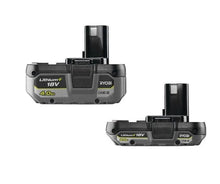 Ryobi RB1820C 18 V 2.0 Ah Akü (130597008) + RB1840X 18 V 4.0 Ah Akü (130597018)