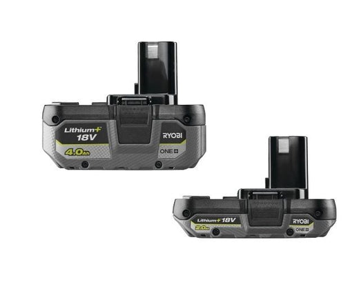 Ryobi RB1820C 18 V 2.0 Ah Akü (130597008) + RB1840X 18 V 4.0 Ah Akü (130597018)