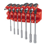 Milwaukee 7 PARÇA RAHAT KAVRAMALI SOMUN ANAHTARI SETİ (ASKILIKLI)