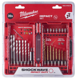 Milwaukee 39 Parça Shockwave Darbeli Tornavida Matkap Ucu Seti